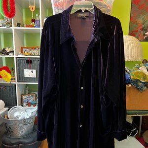 Deep Purple Button Down Long Sleeve Top 26/28